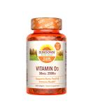 Sundown Vitamin D3 2000 IU Softgels Supports Bone Teeth and Immune Health 350 Count 350 Count (Pack of 1) - Buy Online on GoSupps.com