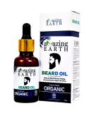 AMAzing Earth Beard Oil for Men | Organic Hair Growth Non-Sticky Vegan - 30ml - Buy Online on GoSupps.com