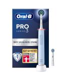 Oral-B Pro 3 3000 Electric Toothbrush with 2 Cross Action Brushes - 3 Modes & 360 Pressure Control | Ideal Gift for Men & Women - Blue - Buy Online on GoSupps.com
