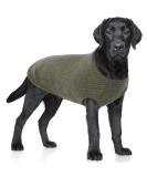 Shop Hjumarayan Washable Dog Sweater for Large Dogs | Elastic Thin Striped Shirt - Military Green XXL | Perfect for Medium & Large Breeds - Buy Online on GoSupps.com