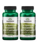Swanson Boswellia & Curcumin Wellness Formula (60 Capsules) - 2 Pack - Buy Online on GoSupps.com