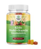Plant Based Kids Multivitamin Gummies - Immunity Support with Vitamins A, C, D3, E, B, Zinc - 180ct - Buy Online on GoSupps.com