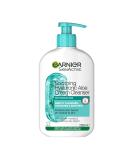 Garnier Hyaluronic Aloe Soothing Cream Cleanser Removes Makeup & Impurities Hydrates & re-plumps For Normal to Dry skin 250ml 250 ml (Pack of 1) Hyaluronic Aloe Soothing Cleanser - Buy Online on GoSupps.com