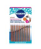 Ecozone Drain Cleaning Sticks Enzymatic Pipe Unblocker Prevents Plug Hole Obstructions & Keeps Water Flowing Freely Natural Vegan & Non Toxic Kitchen & Bathroom Treatment Kit (x 12 1 Year Supply) Citrus - Buy Online on GoSupps.com