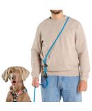 Hands-Free Dog Leash - 2m Adjustable Belly Belt for Running & Jogging | 3-in-1 Training & Hunting Leash for All Dog Sizes - Touline Petrol - Buy Online on GoSupps.com