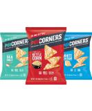 Popcorners Snacks Variety Pack - Gluten Free Chips | Kettle Corn, White Cheddar, Sea Salt - 18 Pack 1 oz Snack Bags - Buy Online on GoSupps.com
