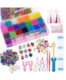 Kayzyue Girls' Bracelet Making Kit - DIY Crafts Loom Bracelet Kit with 4800 Pieces - Includes Storage Containers, Amulets, Y-Looms, Crochets, and S-Clips - Buy Online on GoSupps.com
