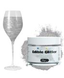 Homy ARTY Edible Glitter Powder - Tasteless Silver Glitter for Cakes & Drinks | Perfect for Easter Christmas & Oktoberfest - 20g Dose - Buy Online on GoSupps.com