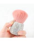 ANGNYA Pink Nail Dust Brush with Rhinestones | Fluffy Makeup Brush for Acrylic Nails & Dip Powder Removal | Nail Art Clean Up Tool - Buy Online on GoSupps.com