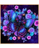 Butterfly Stamped Cross Stitch Kits - Counted Cross Stitch Kits for Beginners Adults Needlepoint Flowers Cross-Stitch Patterns Dimensions Needlecrafts Embroidery Kits Arts and Crafts 13.8''x13.8'' - Buy Online on GoSupps.com