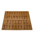 Creative Escape Rooms Wood Braille Alphabet and Number Educational Fingerboard - Learning Braille for The Sighted - Teaching Aid - Buy Online on GoSupps.com