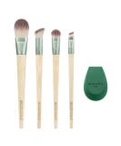 EcoTools Dash of Glow Kit | Eco-Friendly Makeup Brushes & Sponge Set | 5-Piece Cruelty-Free Gift Set for Foundation & Eyeshadow - Buy Online on GoSupps.com