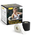 Dimora Athletic Tape & Pre Wrap Kit - 8 White Rolls + 4 Pre Wraps for Injury Prevention & Support | Premium Sports Wrap for Athletes Trainers & Coaches - Buy Online on GoSupps.com