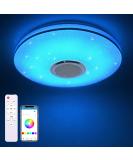 Milfech 36W LED ceiling lamp Dimmable with Bluetooth speaker remote control and app control LED ceiling lamp with RGB color change music for bedroom children's room living room - Buy Online on GoSupps.com