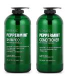 Peppermint Oil Shampoo and Conditioner Set for Hair Growth, For Thinning Hair and Hair Loss Treatments for Women & Men, Hair Thickening Products for Women & Men, Paraben & Sulfate Free Shampoo 20.2 FL Oz Each - Buy Online on GoSupps.com