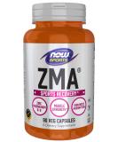 NOW Sports Nutrition, ZMA (Zinc, Magnesium and Vitamin B-6), Enhanced Absorption, Sports Recovery*, 90 Capsules - Buy Online on GoSupps.com