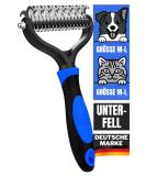 Decendo Subfell Brush for Dogs & Cats - Perfect for Medium to Long Hair | Knotting Prevention & Easy Grooming | Undercoat Brush M-L in Blue - Buy Online on GoSupps.com