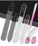 Nano Glass Nail File Set with Case - 5PCS | Cuticle Pusher & Crystal Nail File Kit | Manicure Tool for Natural & Acrylic Nails | Gifts for Men & Women | Safety Nail Files - 1 Pack - Buy Online on GoSupps.com