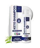 Buy Anti Dandruff Shampoo | Sulfate-Free & Medicated | Tea Tree Oil for Itchy Dry Scalp & Hair Growth | Folliculitis & Seborrheic Dermatitis Treatment - Buy Online on GoSupps.com