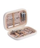 CAELYN & FRANCIS 18Pcs Manicure Set with Nail Clippers - Men and Women Nail Kit - Gift for Wife, Girlfriend, Parents - Elegant White - Buy Online on GoSupps.com