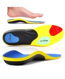 Orthopedic Insoles for Plantar Fasciitis & Flat Feet - EU 44-46 (27.5-28.5 cm) | Ultimate Comfort for Work & Sports - Buy Online on GoSupps.com