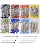 Sewing Pins 800 PCS Straight Quilting Pins 1.6 in Glass Ball Head Pins for Fabric Crafting - Buy Online on GoSupps.com