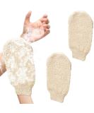 Betterjonny Bamboo Fiber Peeling Gloves - 2 Pack Exfoliating Shower Gloves for Body Scrubbing & Cleaning - Buy Online on GoSupps.com