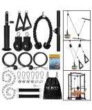 Weight Cable Pulley System Gym  SERTT Upgraded Cable Pulley Attachments for Gym LAT Pull Down  Biceps Curl  Tricep  Arm Workouts - Weight Pulley System Home Gym Add On Equipment - Buy Online on GoSupps.com