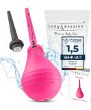 Long.Session Incoming for intestinal cleaning (240ml) action with anti-backflow function analogy woman po shower enema for colon cleansing intimate shower - Buy Online on GoSupps.com