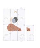Ceba Baby Portable Changing Mat 60x40 cm - Washable On-the-Go Bear Design - Buy Online on GoSupps.com