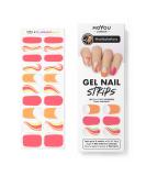 MOYOU LONDON Semi Cured Gel Nail Wraps - 20 Pcs Salon-Quality Manicure Set with Nail File & Cuticle Stick - UV/LED Lamp Required - NailsbyBethany 01 - Buy Online on GoSupps.com
