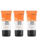 Catrice Vitamin C Fresh Glow Primer (3-Pack) - Radiant Vegan Paraben-Free Microplastic-Free for Dry Skin | 30ml Each - Buy Online on GoSupps.com