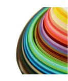 IMISNO Paper Quilling Strips Set 1040 Strips 26 Colors (3/5/7/10mmx38cm Pack of 4 Sets) - Buy Online on GoSupps.com