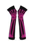 Buy Butterme Women's Winter Warm Knitted Skeleton Bone Long Fingerless Gloves - Stylish Red Fashion Accessory Online - Buy Online on GoSupps.com