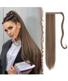 Buy Golden Brown Mixed Blonde 60 cm Synthetic Hair Extensions - Long Smooth Ponytail Braid for Women & Girls - Buy Online on GoSupps.com