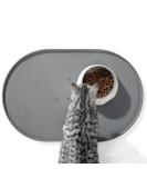 Conlun Dog Bowl Pad - BPA-Free Silicone Feed Mat with 1.2cm High Edges for Cats & Dogs | Gray 60x40cm - Buy Online on GoSupps.com