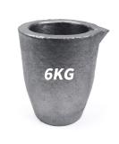 TOAUTO 6 KG Foundry Clay Graphite Crucible for Metal Melting - Gold, Silver, Copper, Brass, Aluminum - Buy Online on GoSupps.com