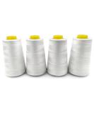 Tortoise 4 Cones of 3000 Yards Each Spool Thread for Sewing All Purpose Sewing Thread 100% Polyester Thread for Serger Overlock Quilting Sewing Machine 40S/2 White - Buy Online on GoSupps.com