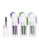 Hoomuss Glitter Liquid Eyeshadow Set - Chameleon Metallic Eyeshadows in 3 Holographic Colors - Long Lasting & Highly Pigmented - Quick-Drying Formula - Buy Online on GoSupps.com
