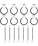 15 pieces ponytail hook rubber band black hair hook ponytail holder with hook elastic hair styling rubber bands for women hair styling - Buy Online on GoSupps.com