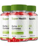 3 Pack Superhealth Keto Gummies - Advanced Weight Loss Belly Fat Apple Cider Vinegar Gummy Supplement - Buy Online on GoSupps.com