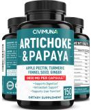 Buy 5 Months Supply Artichoke Capsules 6650mg - 150 Count | Best Seller with Papaya & Apple Pectin - International Shipping Available - Buy Online on GoSupps.com