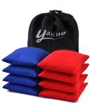 YAADUO Set of 8 Regulation Cornhole Bags - Duck Cloth Double Stitched - Standard Bean Bags for Tossing Game - Red/Blue - Buy Online on GoSupps.com