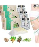 Mugwort Belly Patch - 90 Natural Wormwood Stickers for Men & Women | Abdomen Pain Relief Pads (3 Packs) - Buy Online on GoSupps.com