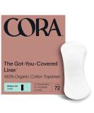 Organic Cotton Cora Period Liners - 72 Regular Ultra Thin Absorbent Liners - Buy Online on GoSupps.com