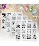 KADS 4pcs Christmas Nail Stamping Plates for DIY Nail Art Decoration - Festive Design Templates - Buy Online on GoSupps.com