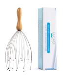 Fuchsia Head Massage Spider with 20 Sensors | Premium Wooden Handle Relaxation Device for Ultimate Wellness - Buy Online on GoSupps.com