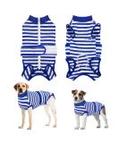 Eyein Dogebody After Op - Breathable Soft One-Piece for Dogs | Zipper & Belt Wound Protection | Alternative E-Neck Band for Pets (Blue M) - Buy Online on GoSupps.com