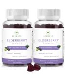 AFXMATE Sambucus Elderberry Gummies with Zinc & Vitamin C - 120 Gummies (2 Pack) | Immune Support Supplement for Adults & Kids - Buy Online on GoSupps.com