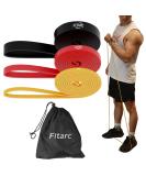 Fitarc Resistance Bands Set - 3 Adjustable Bands for Pilates Yoga & Home Gym | Perfect for Men & Women | Includes Pull-Up Helpers Handles and Door Anchors - Buy Online on GoSupps.com